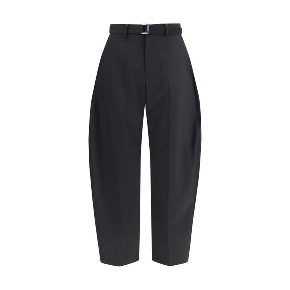 Sacai Black Polyester Casual Men's Pants